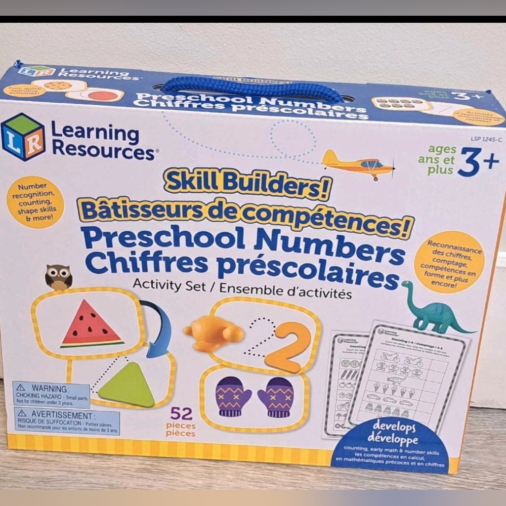 Brand New Learning Resources Skill Builder Preschool Numbers Activity Set